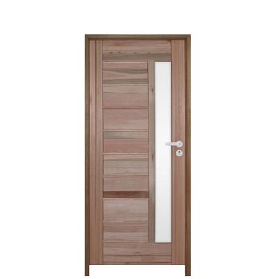 Kit Porta Bbb C-visor Eucalipto 72 X 2.10 Batente 14cm Fechadura Externa Lado Esquerdo - Rodam