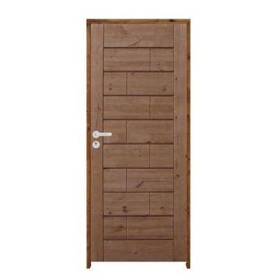 Porta Roma Pinus 92 X 2.10 Batente Ecológico 11cm Fechadura Externa Lado Direito - Rodam