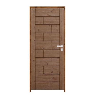 Porta Roma Pinus 72 X 2.10 Batente Ecológico 11cm Fechadura Externa Lado Esquerdo - Rodam