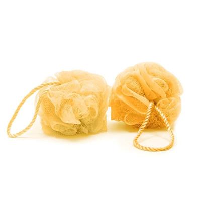 Esponja De Banho Buettner Pote C- 2 Unidades C- Cordão Nylon Amarela