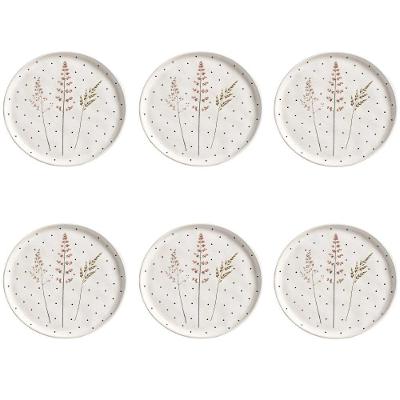 Conjunto De Pratos De Sobremesa 06 Peças Bio Floralis Porto Brasil