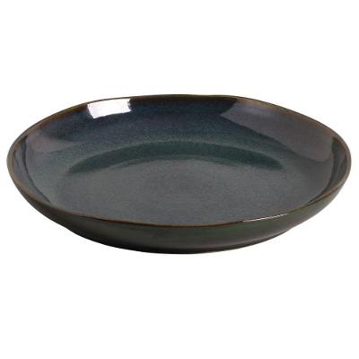 Travessa Redonda Grande 36 Cm Orgânico Oceano Porto Brasil