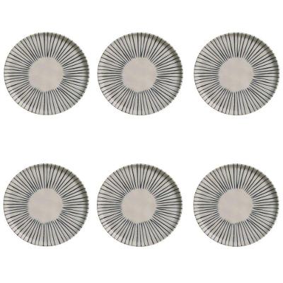 Conjunto De Pratos De Sobremesa 06 Peças Bio Elemento Porto Brasil