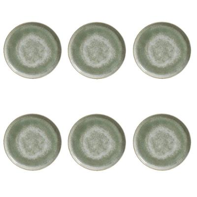 Conjunto De Pratos De Sobremesa 06 Peças Bio Moss Porto Brasil