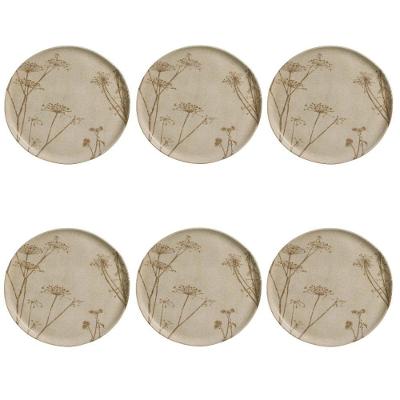 Conjunto De Pratos Rasos 06 Peças Bio Cyperus Porto Brasil