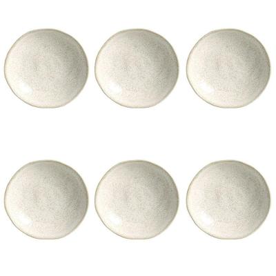 Conjunto De Pratos Fundos 06 Peças Orgânico Vanilla Porto Brasil