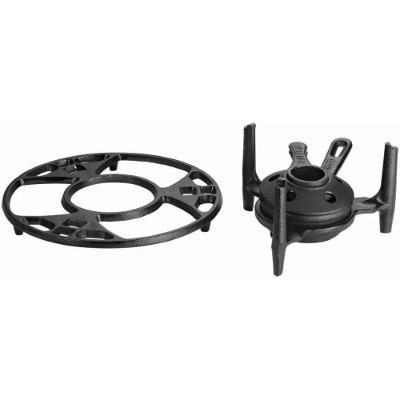 Fogareiro Fogo Forte Com Aparador 24 Cm Ferro Fundido Panela Mineira