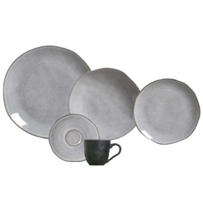 Aparelho De Jantar 20 Peças Orgânico Concreto Porto Brasil