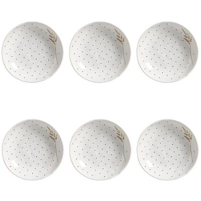 Conjunto De Pratos Fundos 06 Peças Bio Floralis Porto Brasil