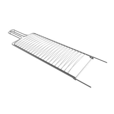Grelha Dupla Para Peixe Em Aço Cromado 60x22 Cm