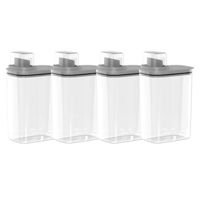 Kit 04 Dispenser De Sabão 2,3 Litros Flow Chumbo Ou