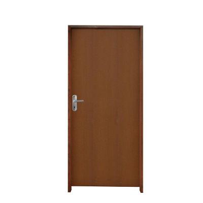 Kit Porta Lisa Padrão Imbuia 82 X 2.10 Batente Misto 11 Fechadura Comum Lado Direito - Hale