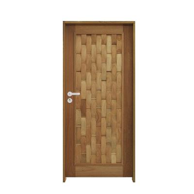 Kit Porta Couro Em Pé Eucalipto 92 X 2.10 Batente 14 Cm Fechadura Externa Lado Direito - Rodam
