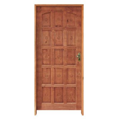 Porta Torneada 15 Bicos Ecológica 82 X 2.10 Batente Ecológico 11cm Fechadura Externa Lado Esquerdo- Rodam