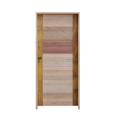 Porta Bbb Mista 82 X 2.10 Batente Misto 14cm Fechadura Externa Lado Direito - Rodam