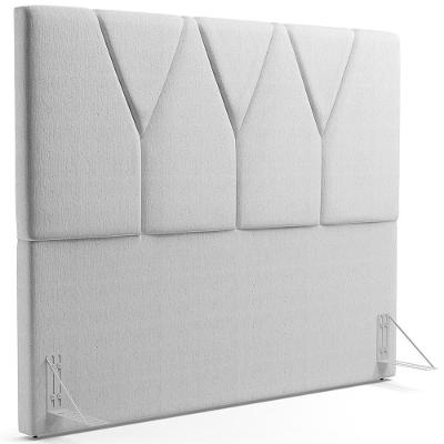 Cabeceira Cama Box Casal 140cm Aura Linho W01 Cinza - Mpozenato