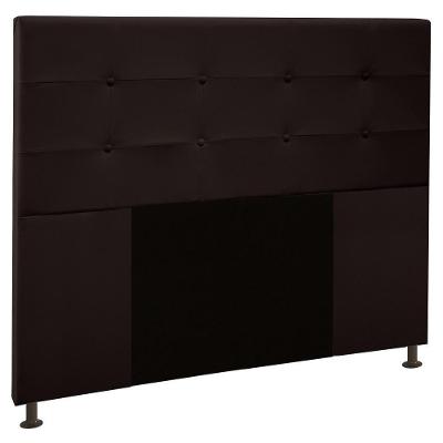 Cabeceira Cama Box Casal 140cm Safira Sintético I02 Marrom - Mpozenato