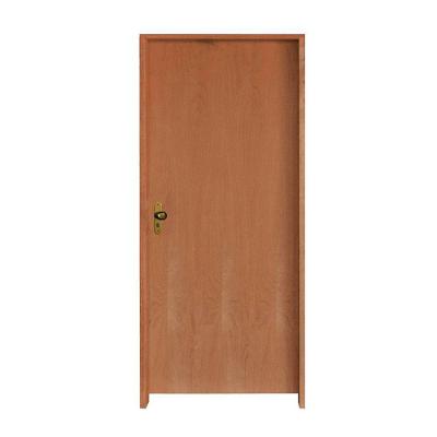 Kit Porta Lisa Padrão Imbuia 92 X 2.10 Batente 14cm Fechadura Externa Lado Direito - Hale