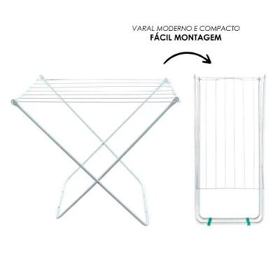 Varal De Chão Portátil - Branco