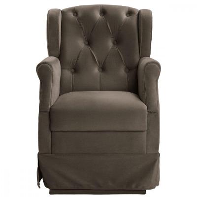 Poltrona De Balanço Para Amamentação Ternura Suede Castor Castor