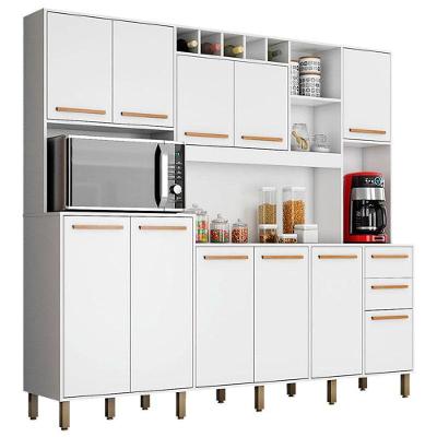 Kit Cozinha Compacta Petra Branco Cinamomo - Valdemóveis