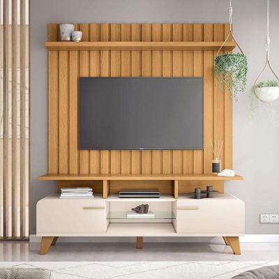 Rack Bancada Essenza E Painel Link 1.6 Off White Cinamomo - Hb Móveis