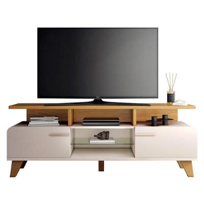 Rack Bancada Para Sala Essenza 1.6 Off White Cinamomo - Hb Móveis