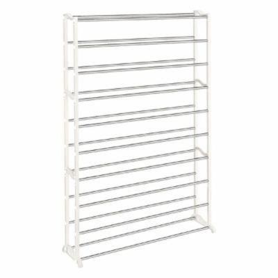 Sapateira Gigante 10 Prateleiras – Para 50 Pares, Estante Em Metal P/ Até 100 Calçados E Tênis!