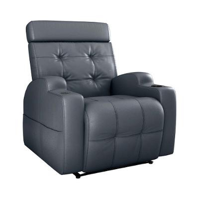 Poltrona Reclinável Do Papai Automática Com Usb E Porta Copos Cherokee Matrix Sintetico Cinza