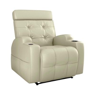 Poltrona Reclinável Do Papai Automática Com Usb E Porta Copos Cherokee Matrix Sintetico Bege