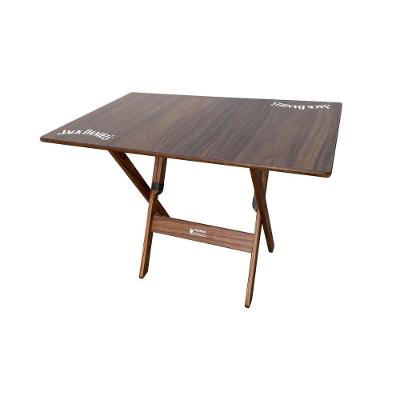 Kit 2 Conjuntos Mesa Dobrável Madeira 110x70 Com 4 Cadeiras Personalizada Jack Imbuia - Tarimatã
