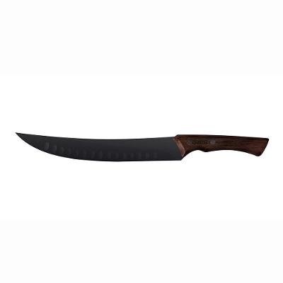 Faca Para Carne Churrasco Black Lâmina Inox Escurecido Cabo Madeira 10 - Tramontina 22841110