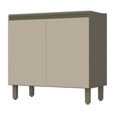 Balcão 2 Portas 80cm Sem Tampo Connect Duna-cristal - Móveis Henn Duna-cristal