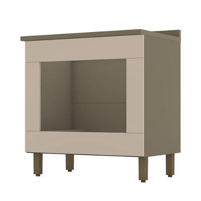 Balcão Forno Embutir Connect Duna-cristal Com Tampo - Móveis Henn Duna-cristal