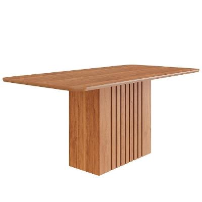Mesa De Jantar Retangular Ana 180x90 Cinamomo Com Tampo Em Mdf - Cimol Móveis Cinamomo