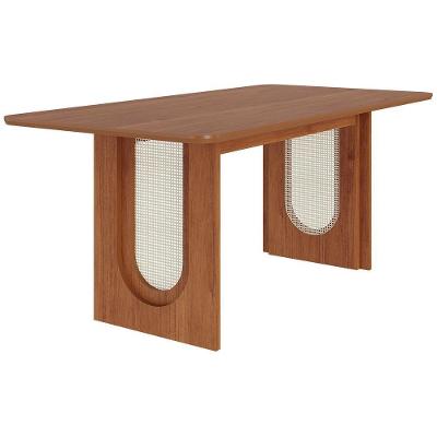 Mesa De Jantar Retangular Valentina 180x90 Cinamomo Com Tampo Em Mdf - Cimol Móveis Cinamomo