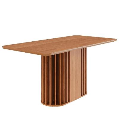 Mesa De Jantar Retangular Julieta 160x80 Cinamomo Com Tampo Em Mdf - Cimol Móveis Cinamomo