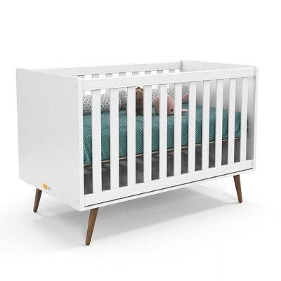 Berço Retro Branco Soft-eco Wood - Matic Móveis Branco Soft-eco Wood