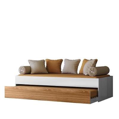 Bicama Solteiro ônix Flex Nature-branco - Peternella Móveis Nature-branco