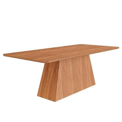 Mesa De Jantar Retangular Helena 210x100 Cinamomo Com Tampo Em Mdf - Cimol Móveis Cinamomo