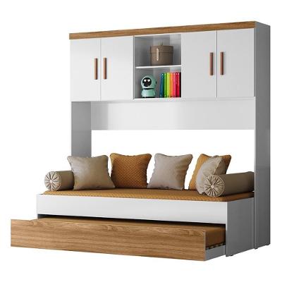 Jogo De Quarto Infantil ônix Aéreo 4 Portas E Bicama Flex Nature-branco - Peternella Móveis Nature-branco