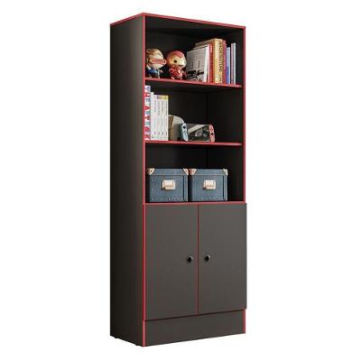 Armário Gamer 2 Portas Preto-vermelho - Qmovi Preto-vermelho
