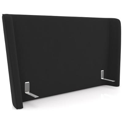 Cabeceira Cama Box Casal 140cm Nilo P05 Veludo Preto - Lyam Decor