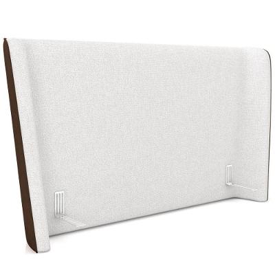 Cabeceira Cama Box Casal 140cm Nilo P05 Corino Marrom Bouclê Cru - Lyam Decor
