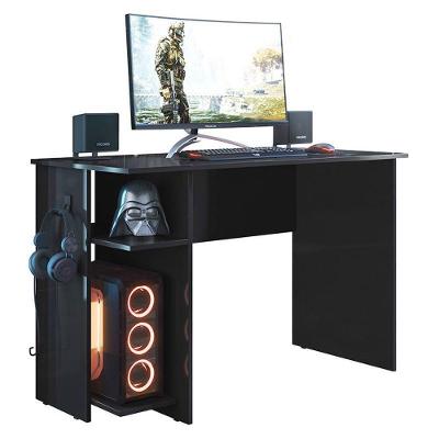 Mesa Para Computador Gamer 3875 Preto Fosco - Qmovi Preto Fosco