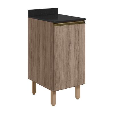 Balcao Com Tampo 1 Porta 40 Cm Mdf 12218 Carvalho Toq Carvalho Toq Nicioli
