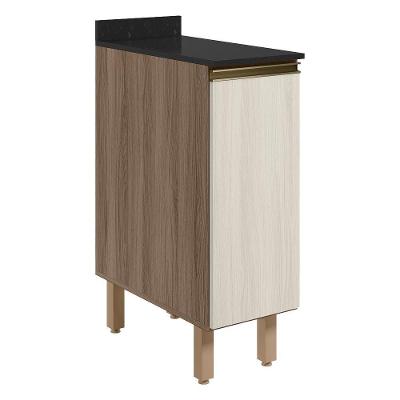 Balcao Com Tampo 1 Porta 30 Cm Mdf 12217 Carvalho Toq Bianco Toq Nicioli