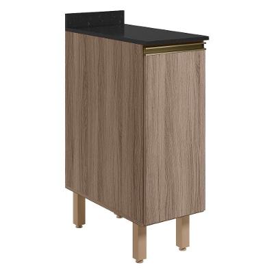Balcao Com Tampo 1 Porta 30 Cm Mdf 12217 Carvalho Toq Carvalho Toq Nicioli
