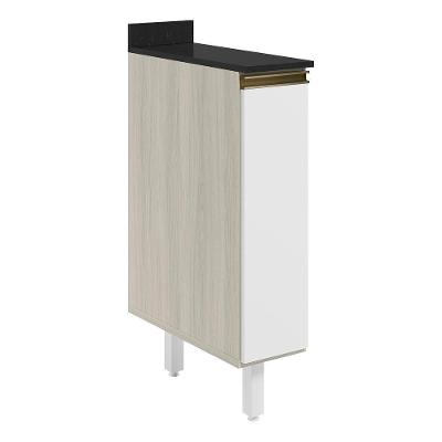 Balcao Com Tampo 1 Porta 20cm Mdf 16796 Bianco Toq Branco Uv Nicioli