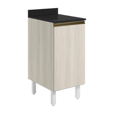 Balcao Com Tampo 1 Porta 40 Cm Mdf 12218 Bianco Toq Bianco Toq Nicioli
